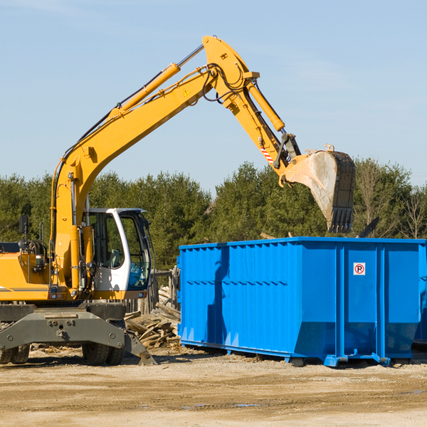 are there any restrictions on where a residential dumpster can be placed in Nichols South Carolina